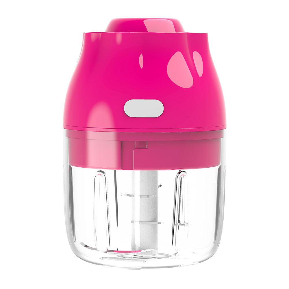 Electric Mini Garlic Chopper, Portable Food Processor, Vegetable Chopper Onion Mincer, Cordless Meat Grinder with USB Charging for Vegetable, Pepper